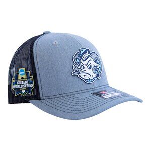 North Carolina Tar Heels 2024 Men's College World Series 3D Snapback Trucker Hat